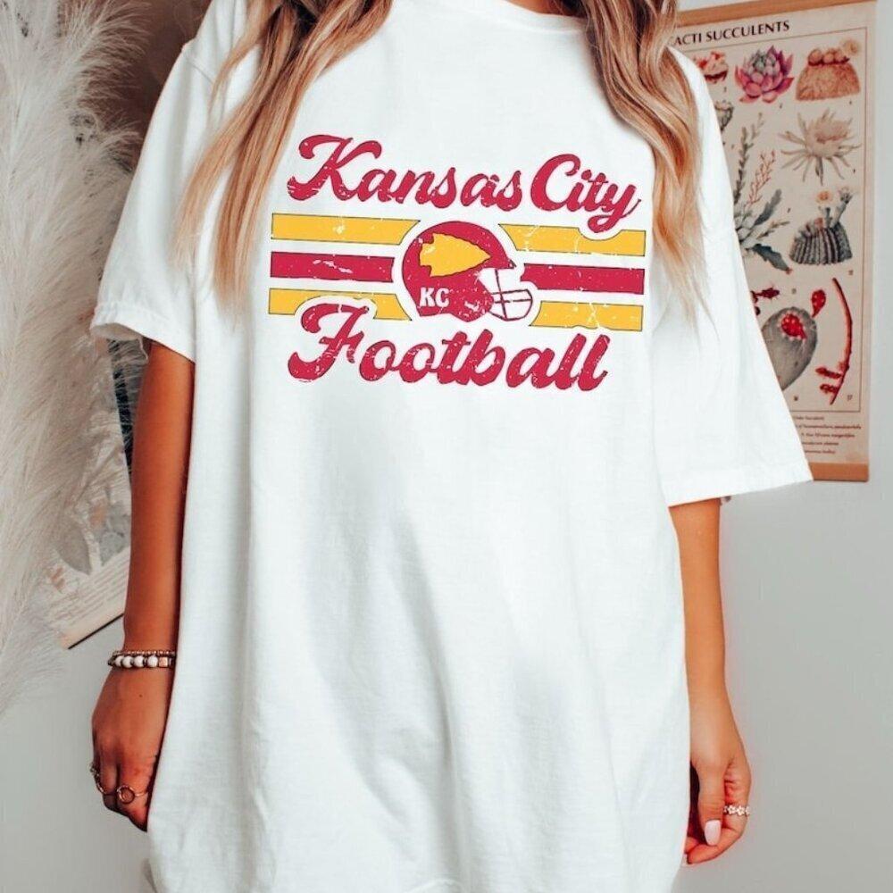 Kansas City Football Shirt Kansas City Nfl Football Fan Tee Kc Sports